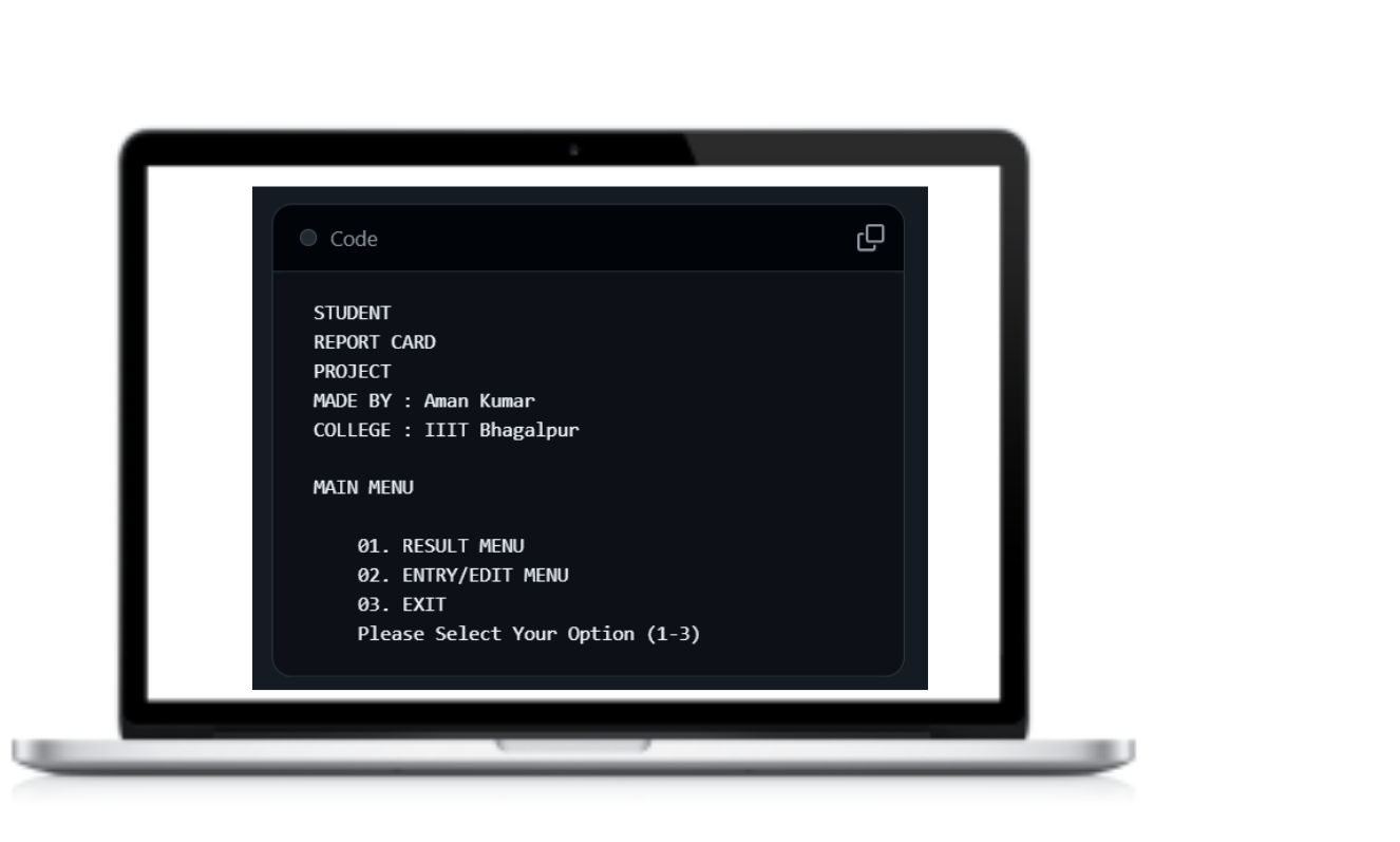 Student Report Card Management System